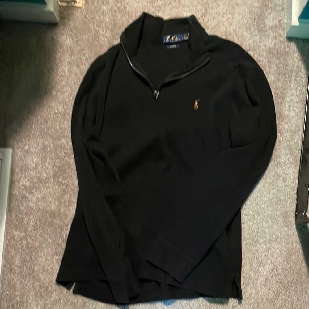 Polo by Ralph Lauren Black Zip Up Sweater